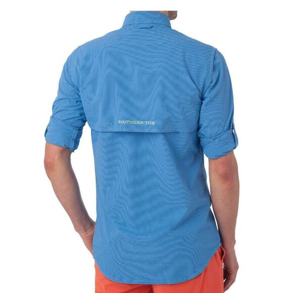 NEW! SOUTHERN TIDE Marlin Check Fishing Shirt in Royal Blue - Small - Picture 5 of 12